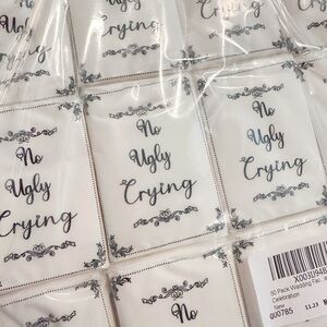 100 pack tissues ‘No Ugly Crying’